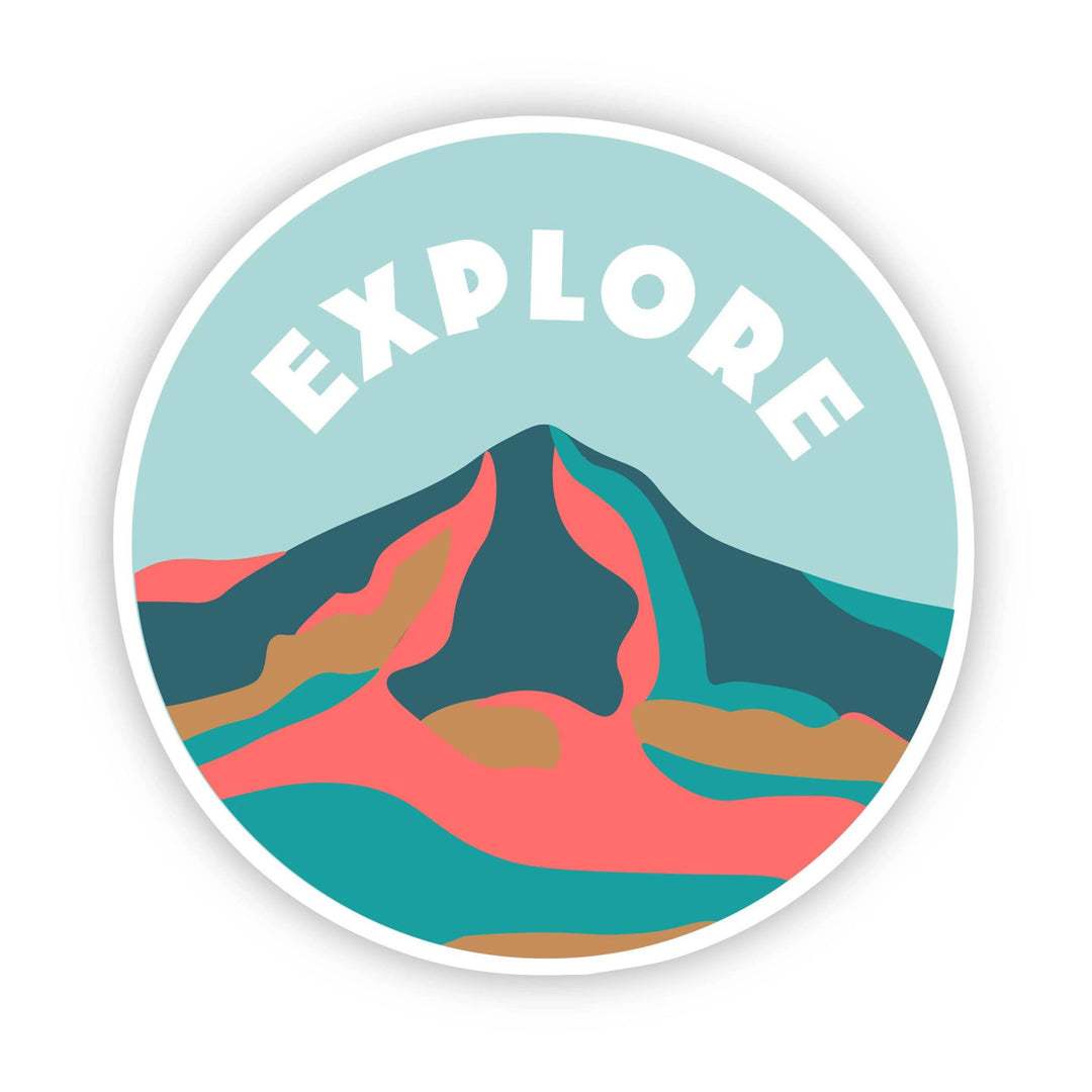 Big Mood Explore Mountain Sticker