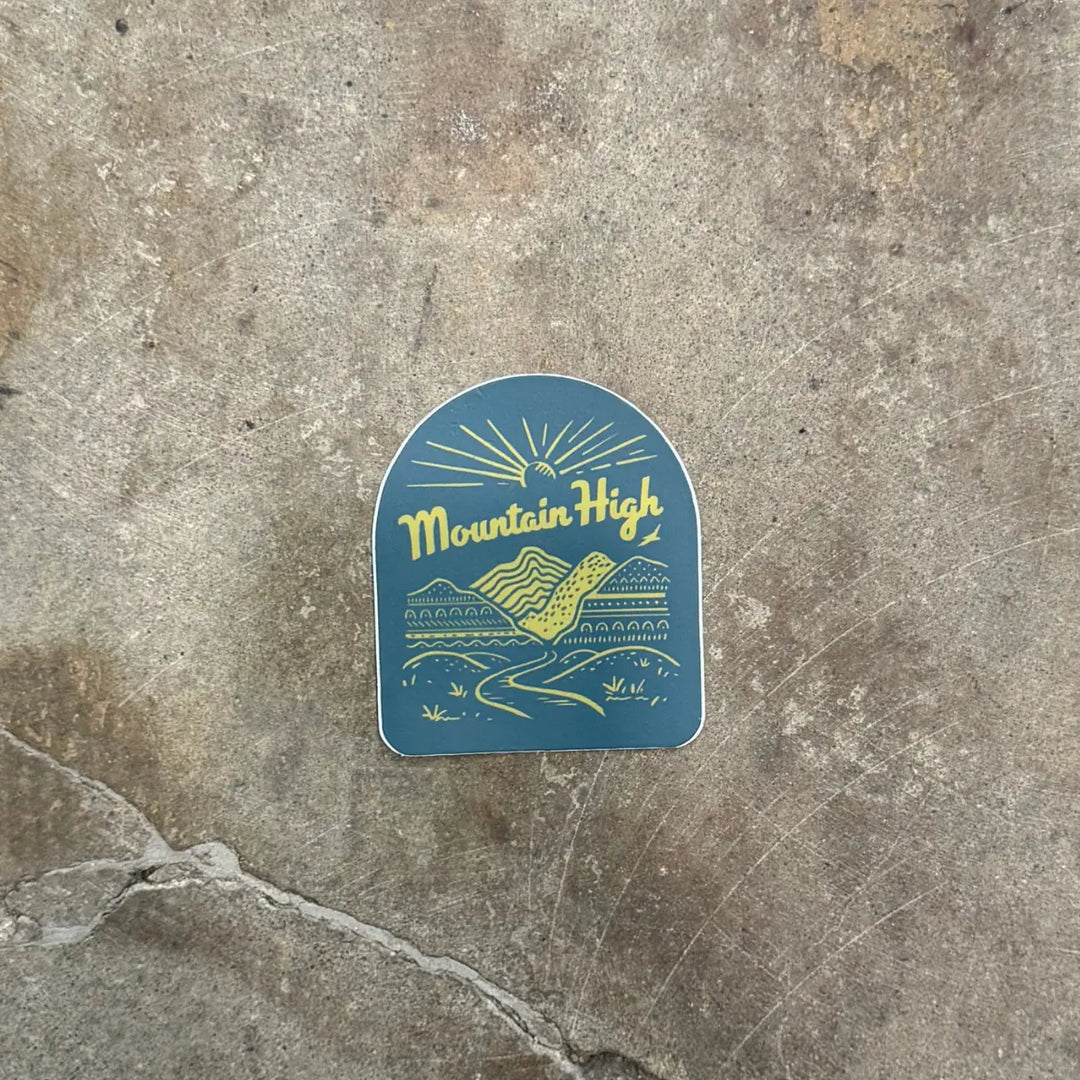The Montana Scene Mountain High Sticker The Montana Scene
