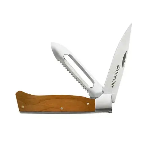 Adventure Chef Folding Camp Peeler & Paring Knife/ Maple Messermeister