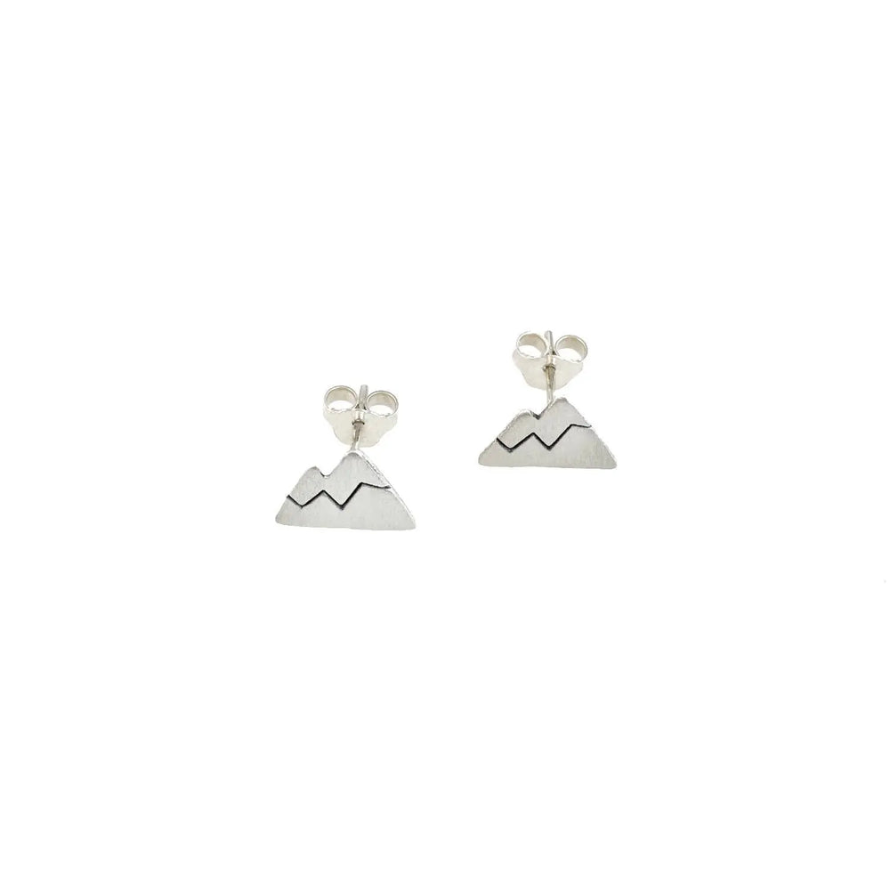 Alison Kelley Designs Sterling Mountain Cutout Post Earrings Alison Kelley Designs