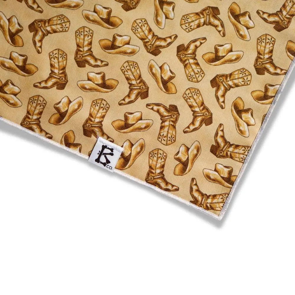 Boneyard Co. "Cowboy" Trendy Western Cowboy Hat Dog Bandana Boneyard Co.
