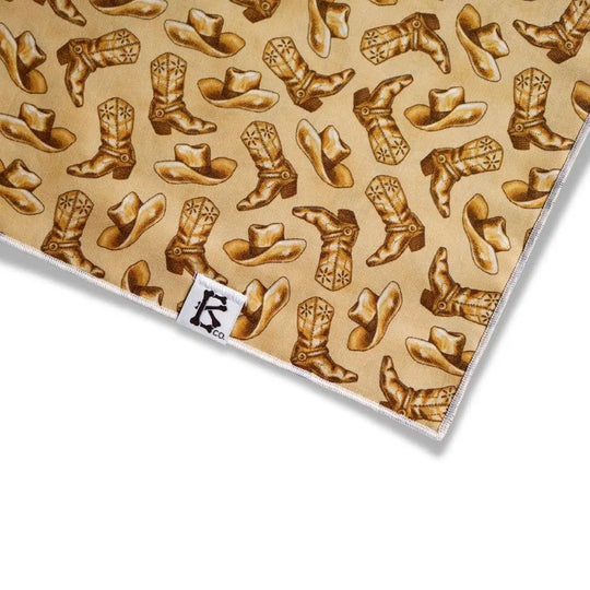 Boneyard Co. "Cowboy" Trendy Western Cowboy Hat Dog Bandana Boneyard Co.