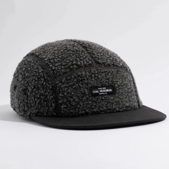 Coal Linus Fleece 5 Panel Cap Coal