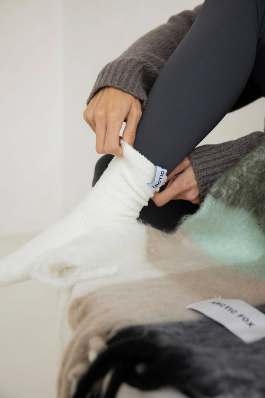 Cosy Socks - 100% Recycled - White - FW25 Arctic Fox & Co. - North America