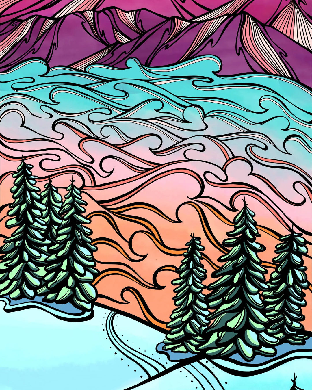 Cotton Candy Turns Art Print Kylee Firlit Creative