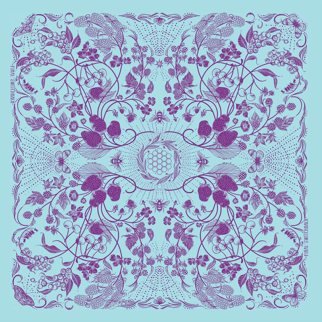 Final Switchback by Katie Jeanne Reim Wildberry Premium Discharge Cotton Bandana - The Outside Society