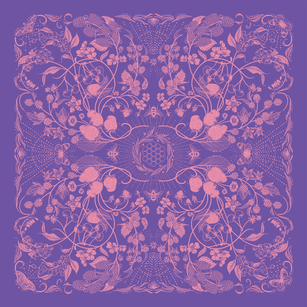 Final Switchback by Katie Jeanne Reim Wildberry Premium Discharge Cotton Bandana Final Switchback by Katie Jeanne Reim