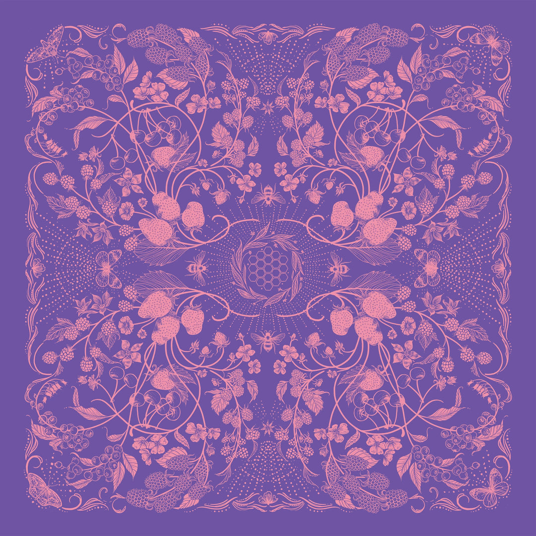 Final Switchback by Katie Jeanne Reim Wildberry Premium Discharge Cotton Bandana Final Switchback by Katie Jeanne Reim