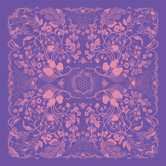 Final Switchback by Katie Jeanne Reim Wildberry Premium Discharge Cotton Bandana Final Switchback by Katie Jeanne Reim