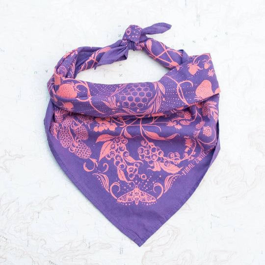 Final Switchback by Katie Jeanne Reim Wildberry Premium Discharge Cotton Bandana Final Switchback by Katie Jeanne Reim