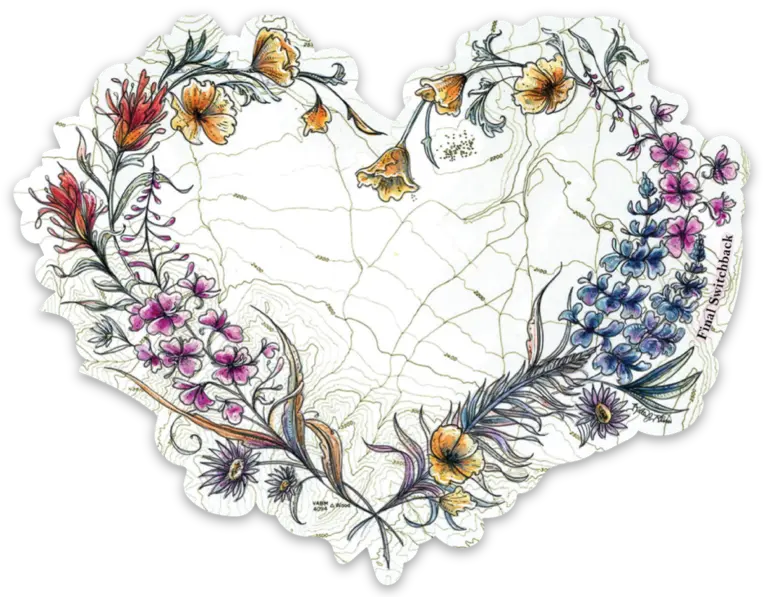 Final Switchback by Katie Jeanne Reim Wildheart Vinyl Sticker Final Switchback by Katie Jeanne Reim