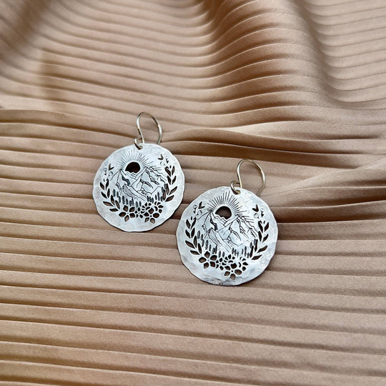 Fluff Hardware Handmade Prairie Earrings Small Fluff Hardware