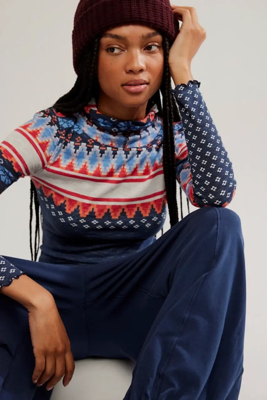 Free People Movement Printed Breathe Easy Long Sleeve Free People Movement