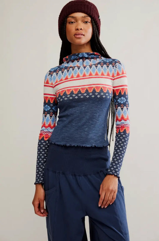 Free People Movement Printed Breathe Easy Long Sleeve Free People Movement