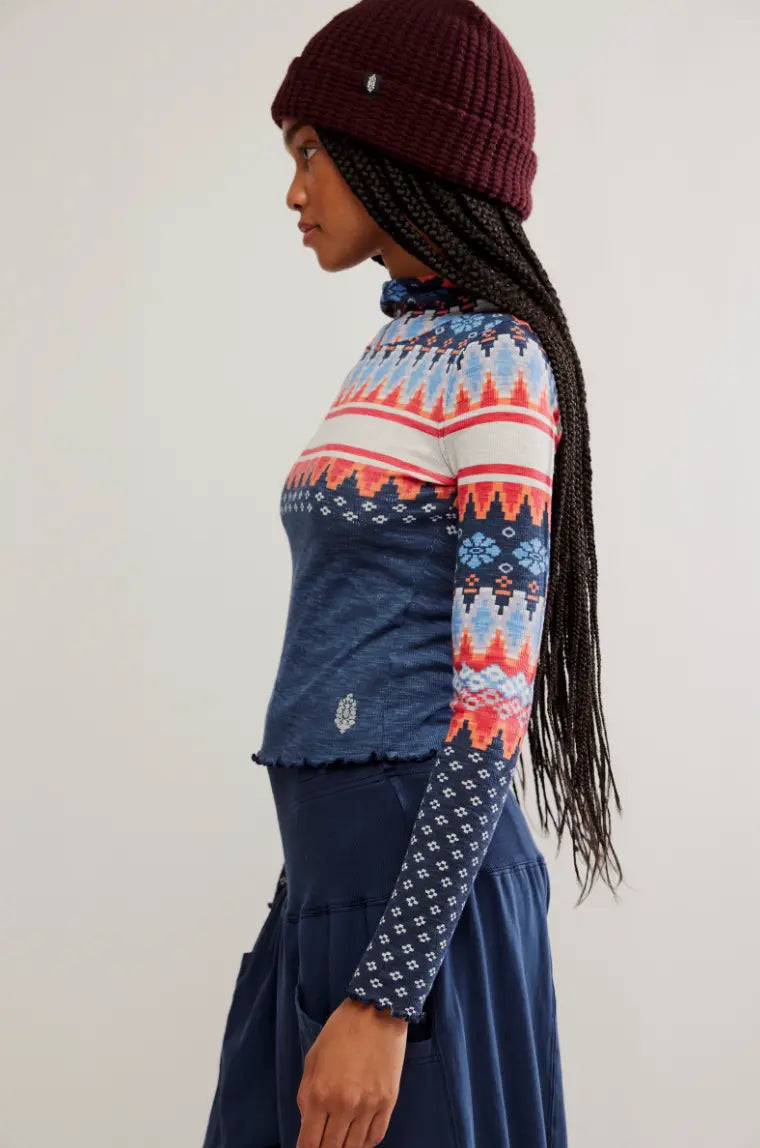 Free People Movement Printed Breathe Easy Long Sleeve Free People Movement
