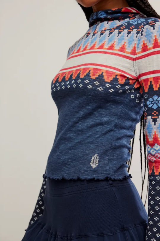 Free People Movement Printed Breathe Easy Long Sleeve Free People Movement