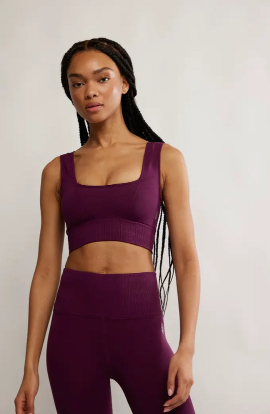 Free People Movement Square Neck Good Karma Bra Free People Movement