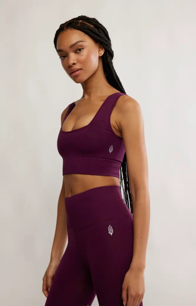 Free People Movement Square Neck Good Karma Bra Free People Movement