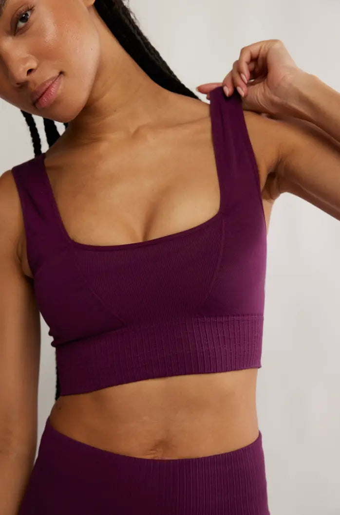 Free People Movement Square Neck Good Karma Bra Free People Movement