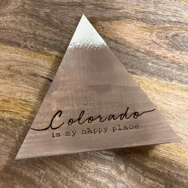 Happy Place Mountain Sign CO|Creative