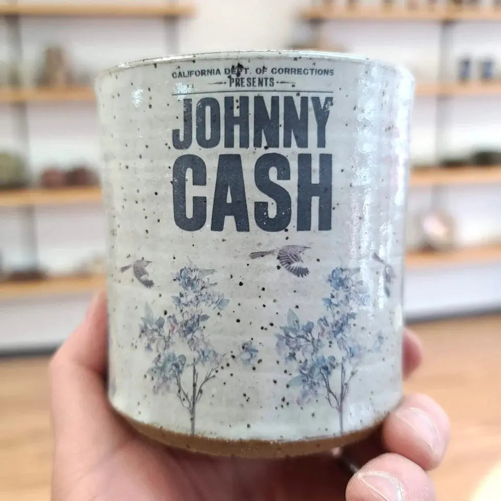 Johnny Cash Tribute Mug Red Bison Studios