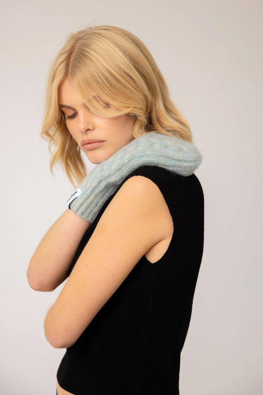 Mohair Mittens - Ocean Mist Arctic Fox & Co. - North America