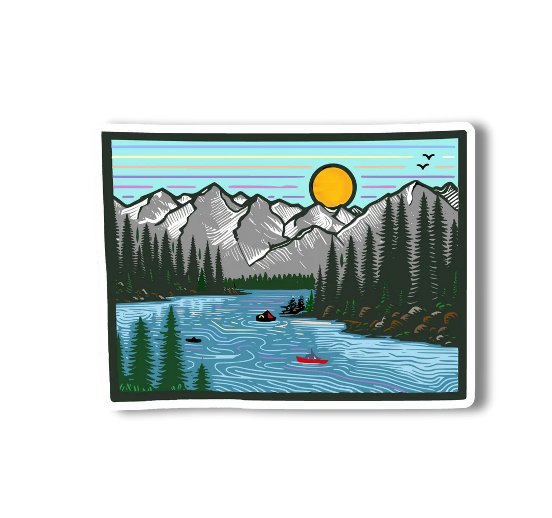 National Parks and Beyond Colorado State River 3" Vinyl Sticker National Parks and Beyond