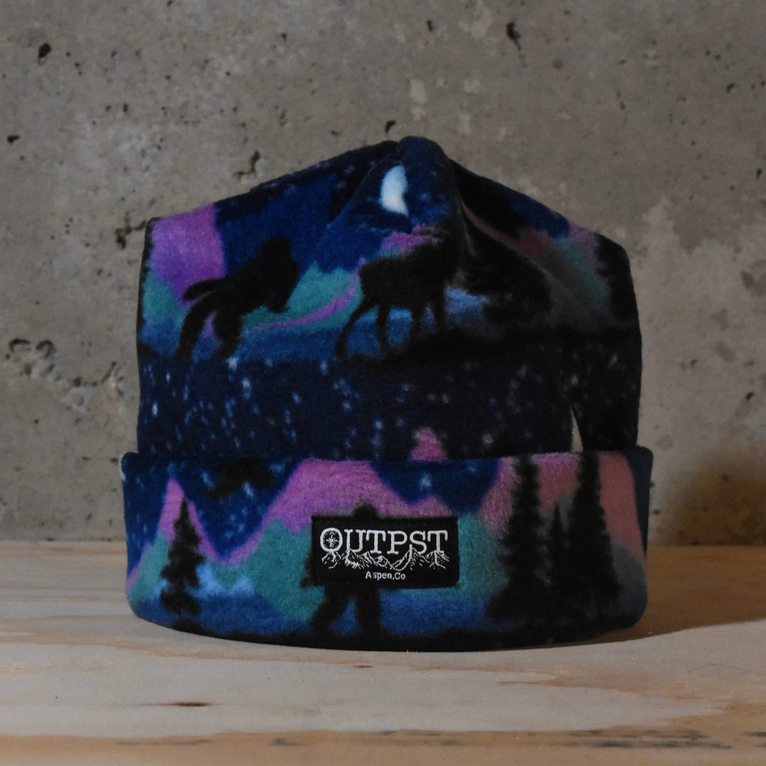 Night Sky Folder Fleece Hat Outpst Co