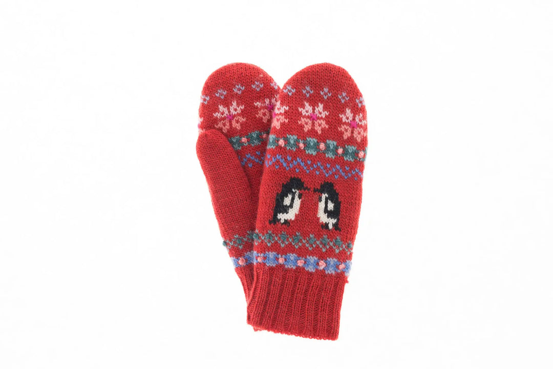 Penguin Palooza Mittens French Knot