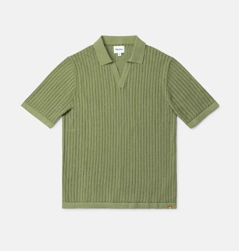 Rhythm Relaxed Knit Short Sleeve Polo Rhythm