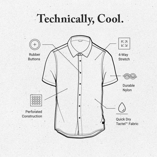 Roark Bless Up Breathable Stretch Shirt Roark