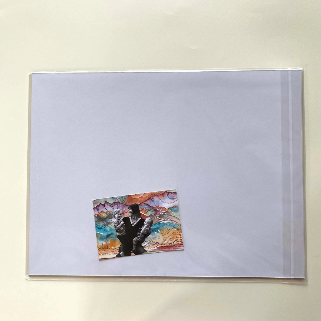 Sarah Uhl Mountain Art 12x16 print: Gold Mountain Sarah Uhl