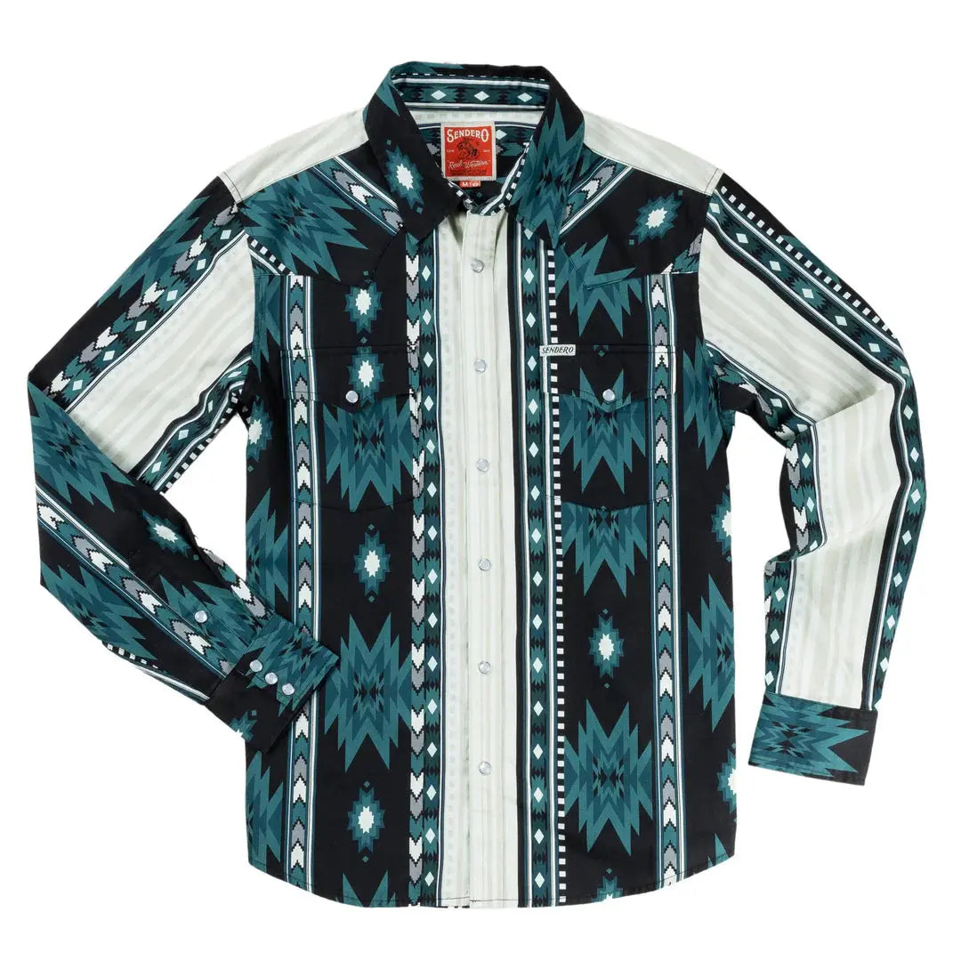 Sendero Provisions Co. Serape Pearl Snap Long Sleeve Sendero Provisions Co.