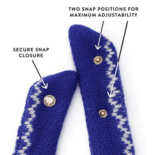 Snowflake Fair Isle Knit Dog Bandana The Foggy Dog