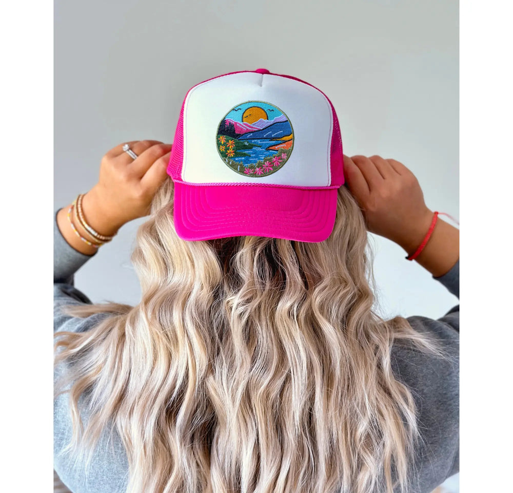 Spruce Seed River Mountain Patch Womens Snapback Hat Spruce Seed LLC