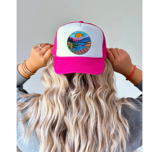 Spruce Seed River Mountain Patch Womens Snapback Hat Spruce Seed LLC