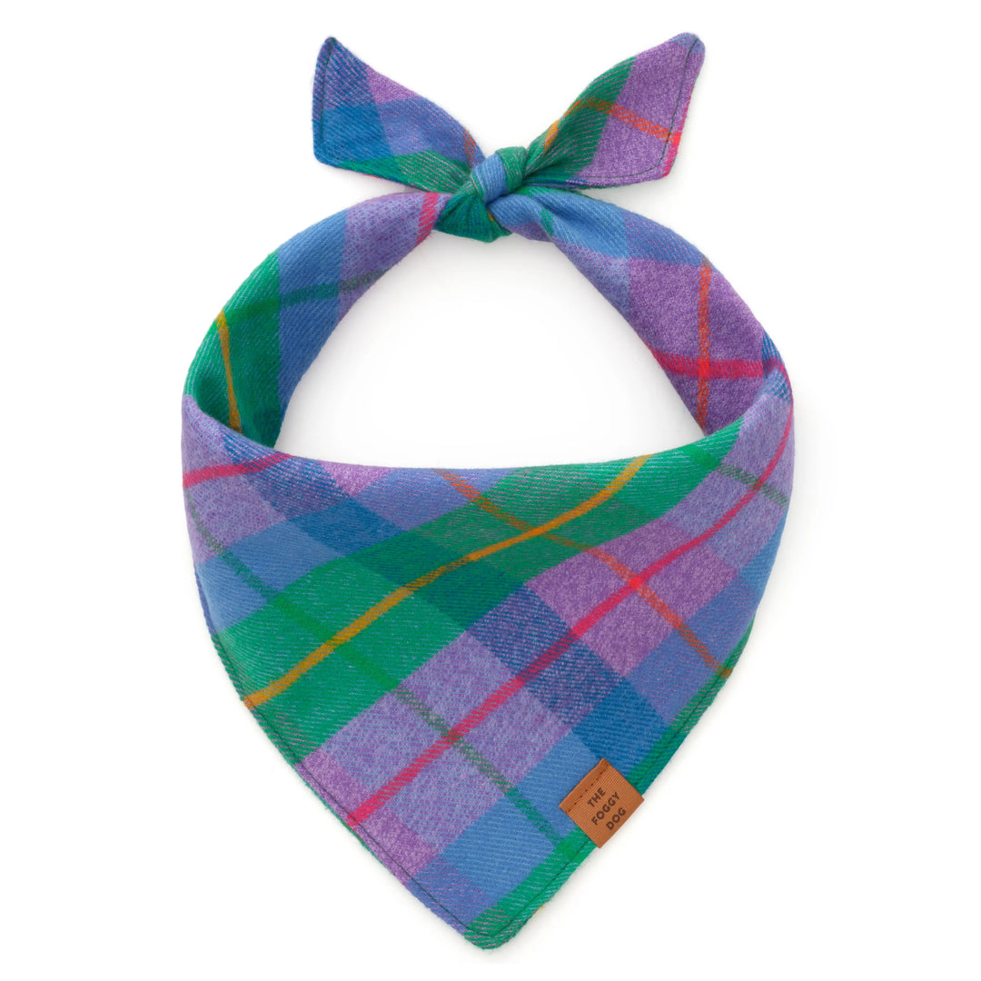 The Foggy Dog Fable Plaid Flannel Spring Dog Bandana The Foggy Dog