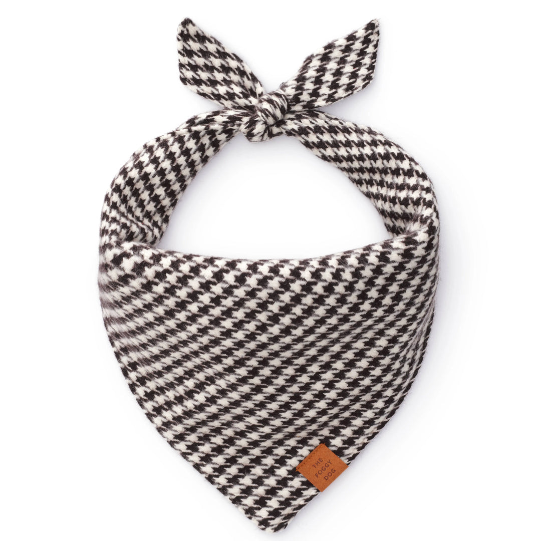 The Foggy Dog Houndstooth Flannel Fall Dog Bandana The Foggy Dog