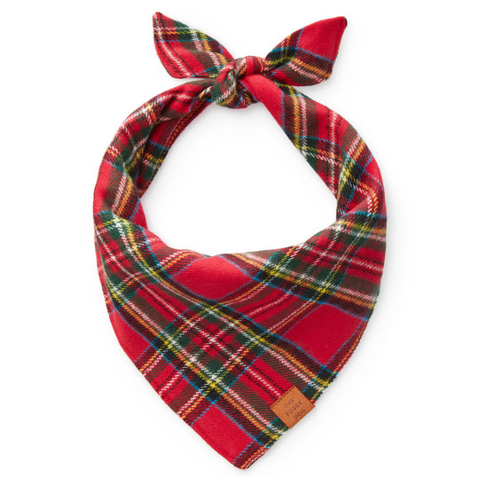The Foggy Dog Tartan Plaid Flannel Holiday Dog Bandana The Foggy Dog