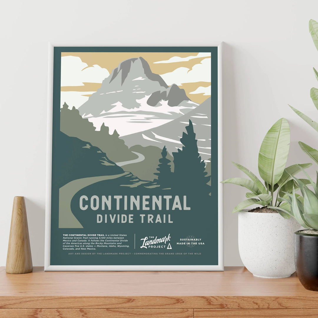 The Landmark Project Continental Divide Trail - 12x16 Poster The Landmark Project