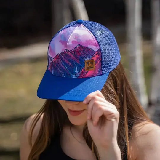 The Montana Scene Alpine Glow Unisex Trucker The Montana Scene