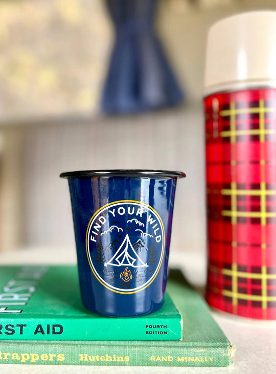 The Sacred Wild Candle Co Enamel Reusable Candle - Find Your Wild The Sacred Wild Candle Co