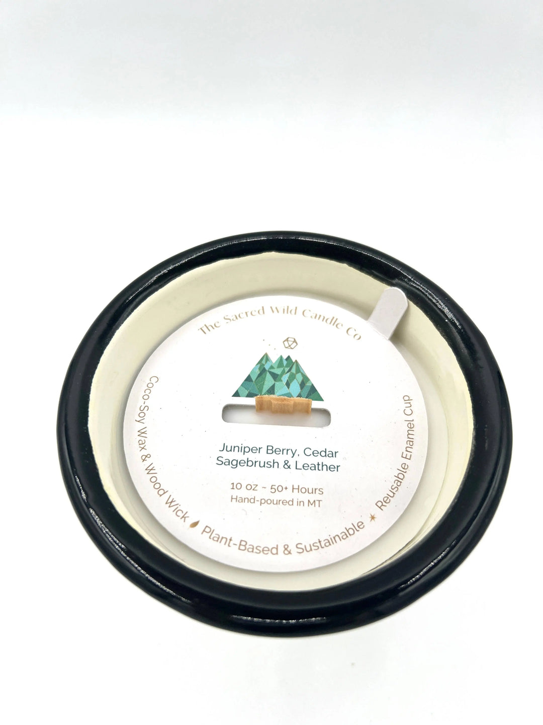 The Sacred Wild Candle Co Reusable Enamel "Camp Cup" Candle - Colorado Bear The Sacred Wild Candle Co