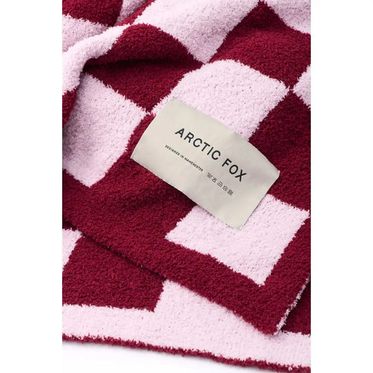 The Teddy Throw - Pink Check Arctic Fox & Co. - North America