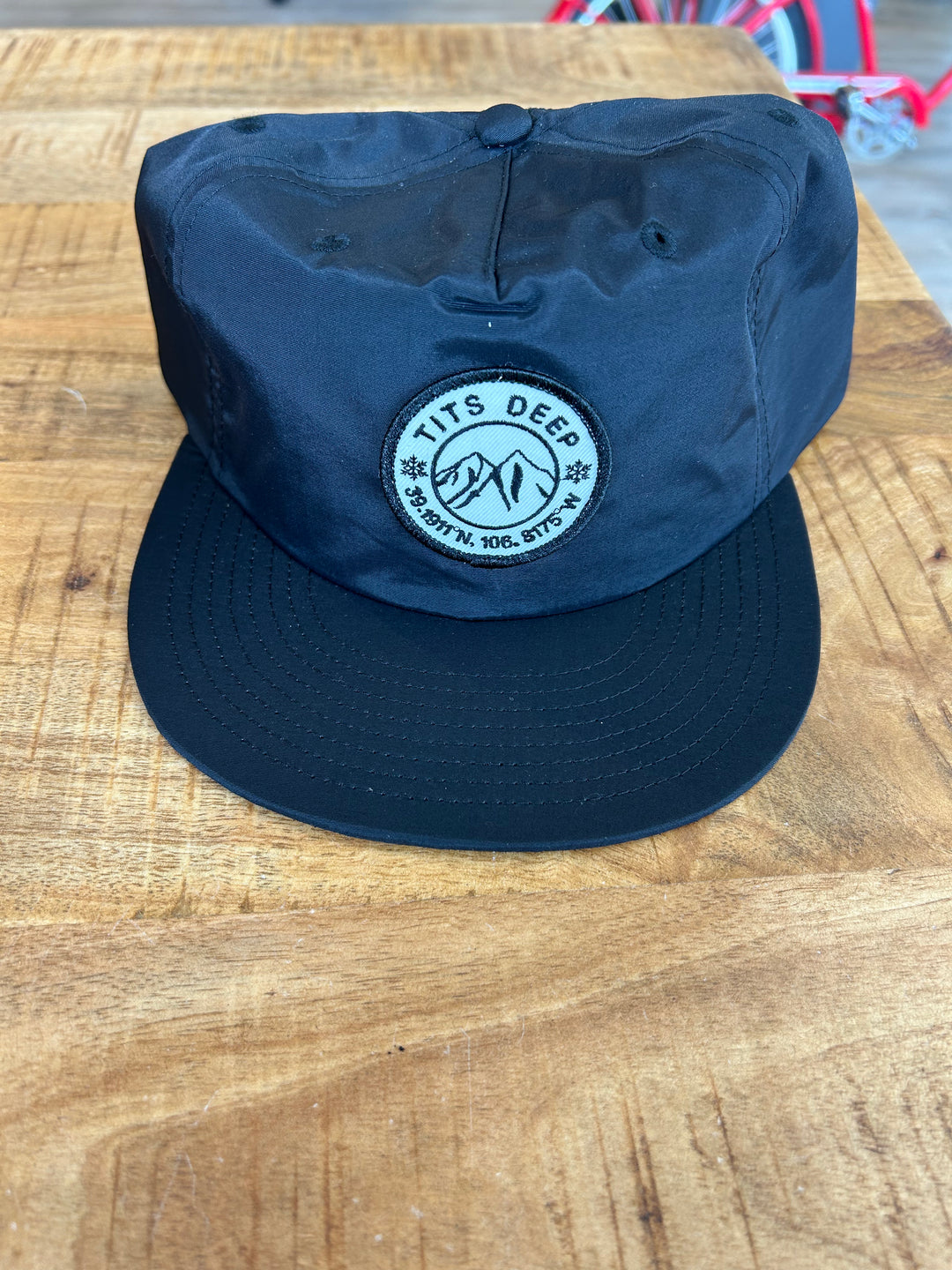 Tits Deep Logo Patch Hat Tits Deep