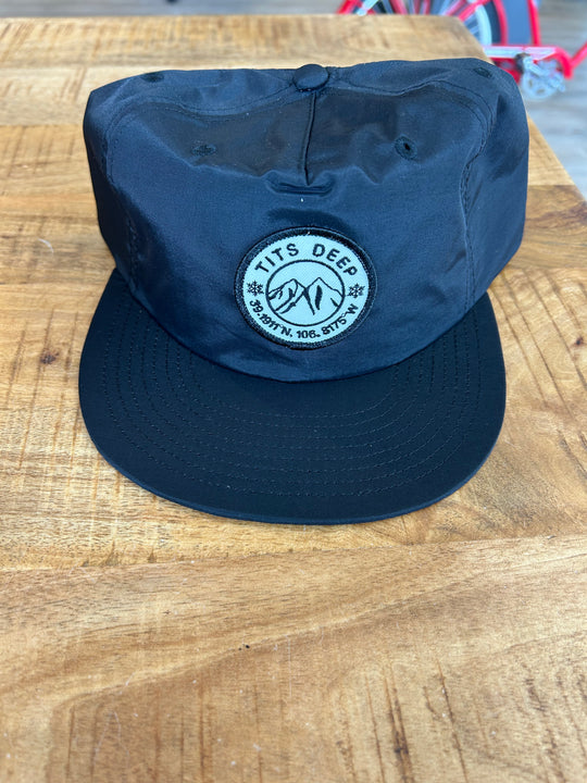 Tits Deep Logo Patch Hat Tits Deep