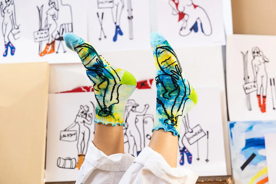 Voltage 510 Bay Area Frilly Magic Wool Socks - The Outside Society