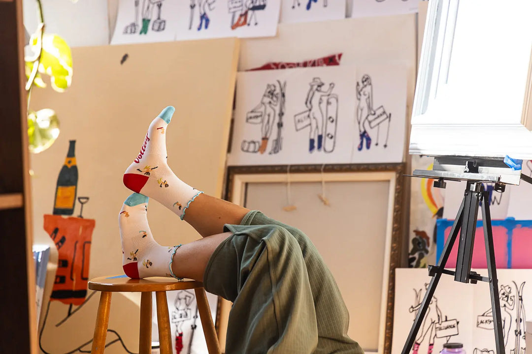 Voltage Cheeky Alpini Frilly KOM Cooling Socks - The Outside Society