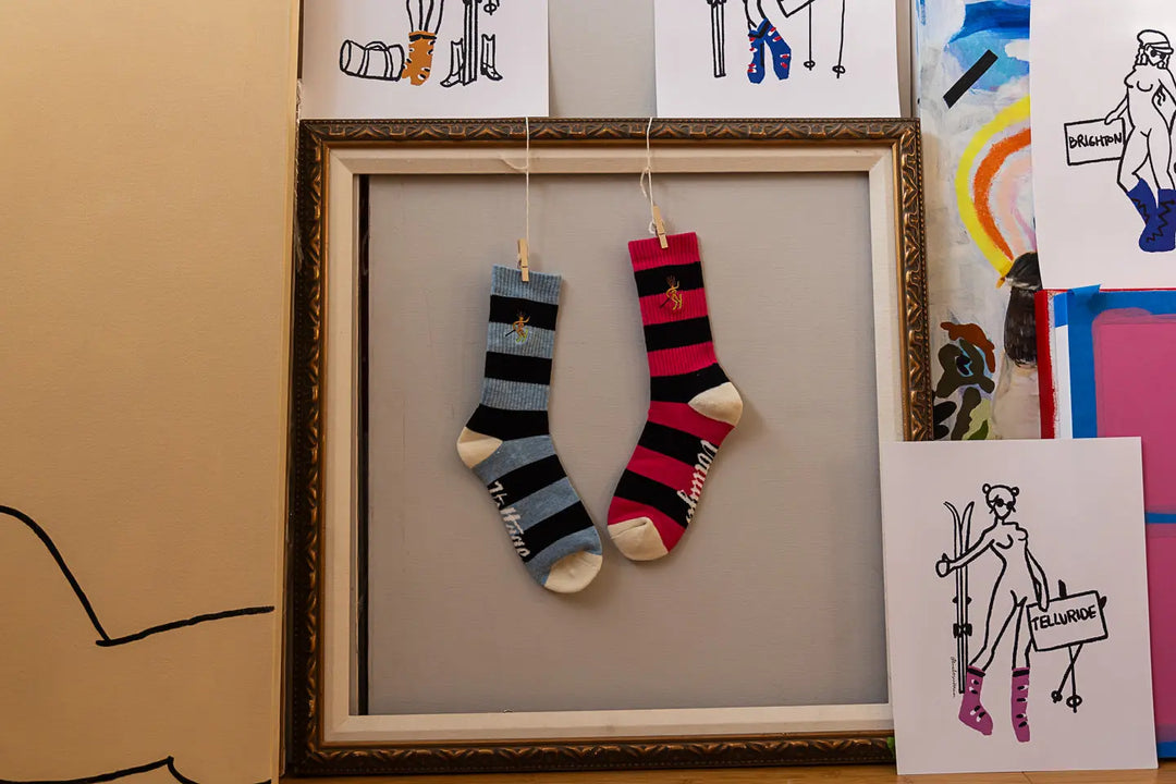 Voltage Cheeky Alpini Striped Magic Wool Socks - The Outside Society