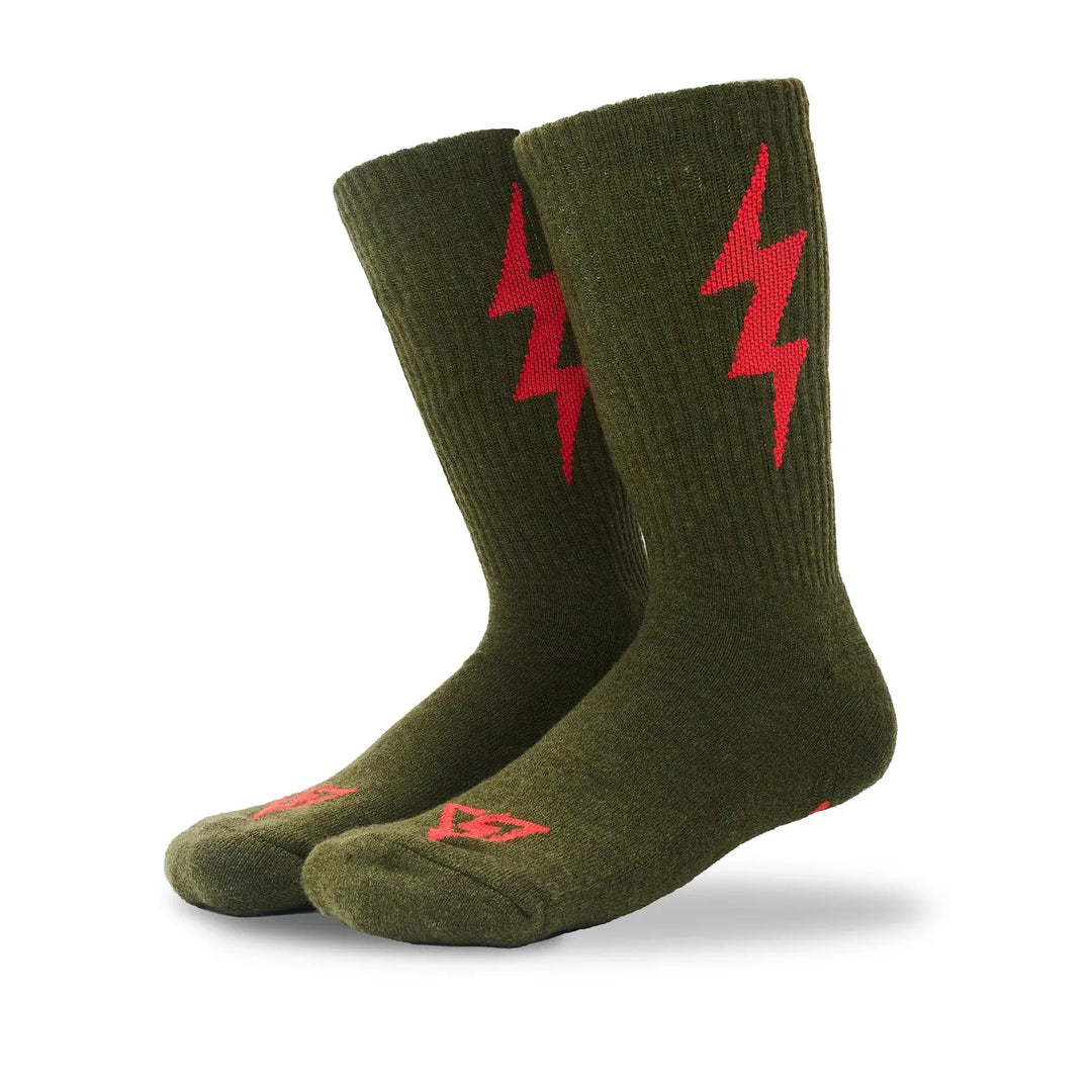 Voltage Shock & Awe Issue Magic Merino Wool Socks Voltage
